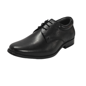 Vibe Walk CH-054 black genuine leather Derby shoe