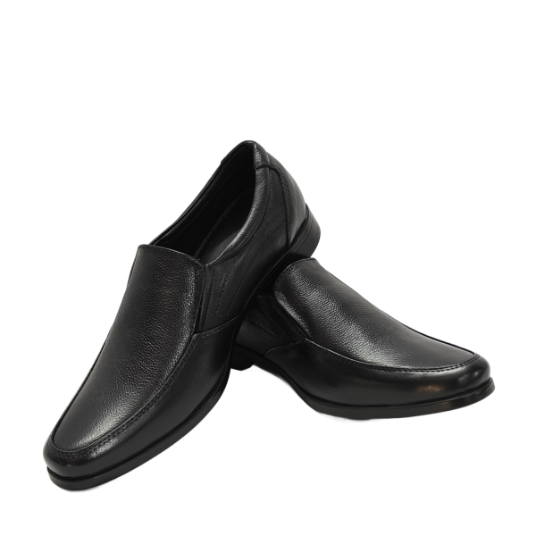 Vibe Walk CH-066 Black genuine leather slip-on shoe