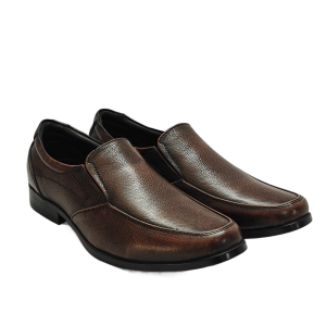 Vibe Walk CH-066 Brown genuine leather slip-on shoe