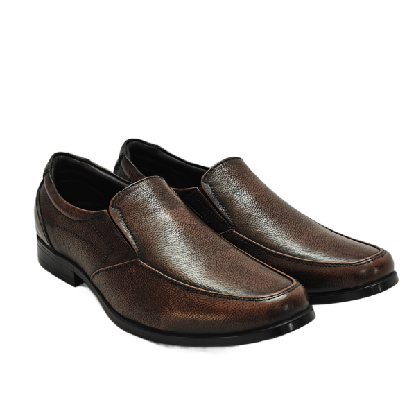 Vibe Walk CH-066 Brown genuine leather slip-on shoe