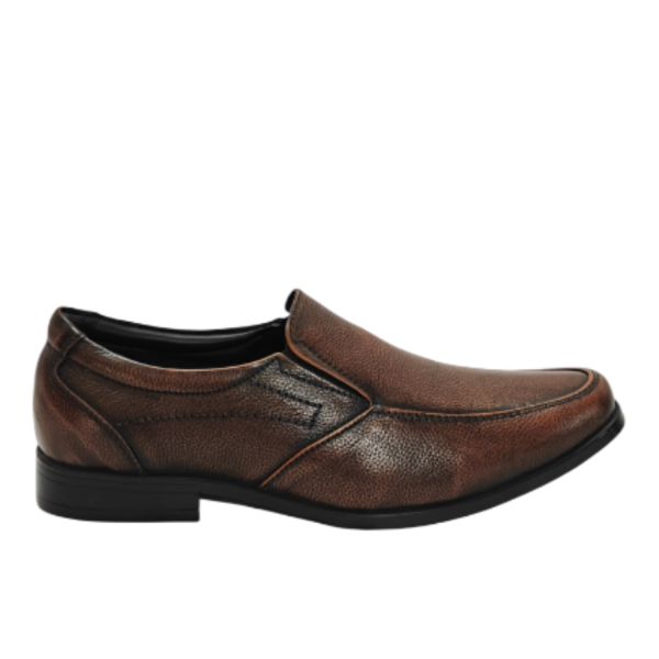 Vibe Walk CH-066 Brown genuine leather slip-on shoe