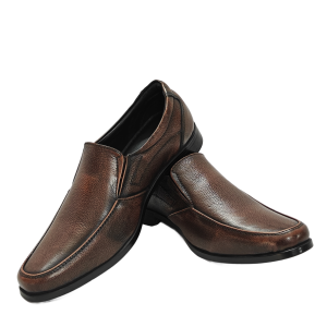 Vibe Walk CH-066 Brown genuine leather slip-on shoe