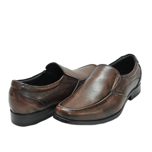 Vibe Walk CH-066 Brown genuine leather slip-on shoe
