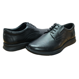 Vibe Walk CH-067 Black genuine leather slip-on shoe