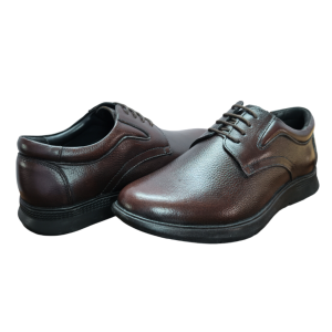 Vibe Walk CH-067 Brown genuine leather slip-on shoe