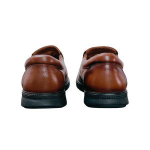 Vibe Walk CH-069 Tan genuine leather slip-on shoe