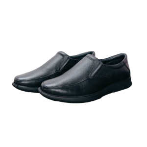 Vibe Walk CH-071 Black genuine leather slip-on shoe
