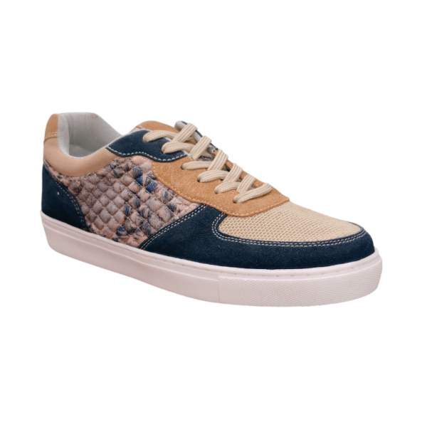 Vibe Walk OPL-202 Navy Beige lightweight walking shoe