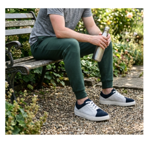 Vibe Walk OPL-203 Grey Navy lightweight walking shoe