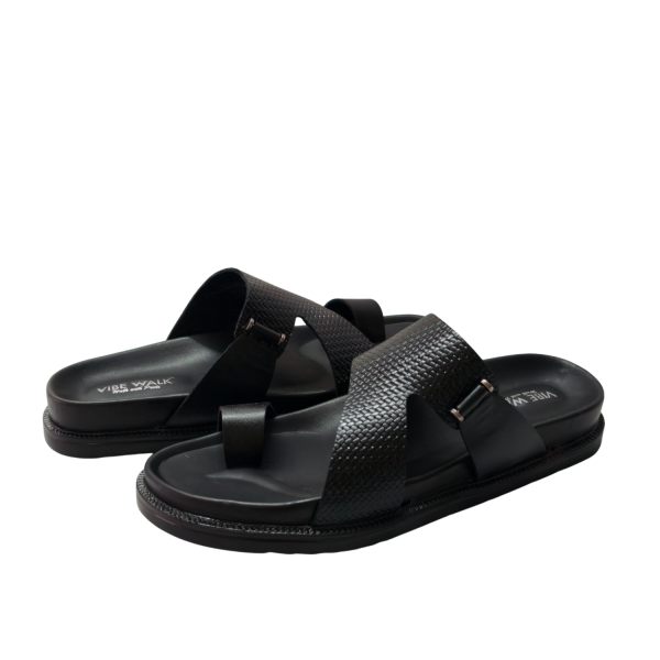 SB-156 Black sandal view 4