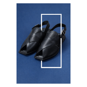 TR-106 Black sandal view 2