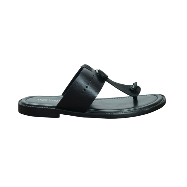 TR-114 Black sandal view 2