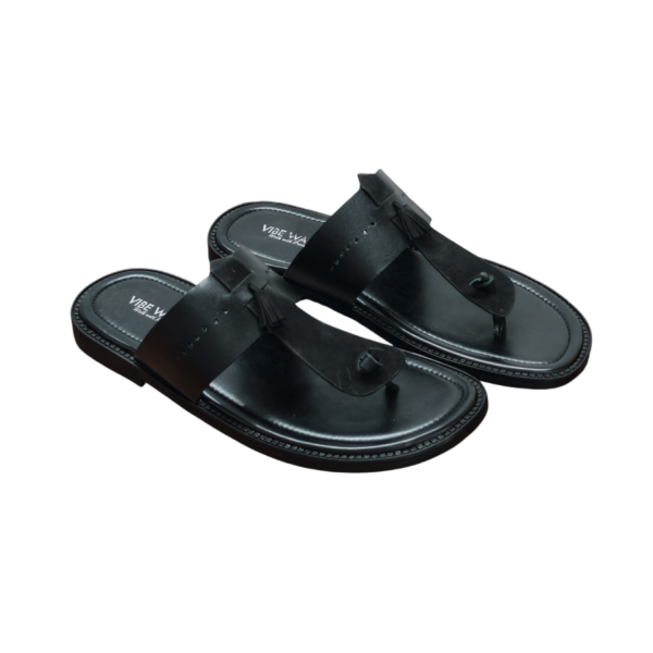 TR-114 Black sandal view 3