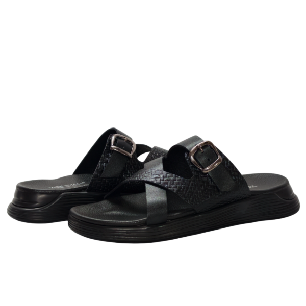 TR-118 Black sandal view 4